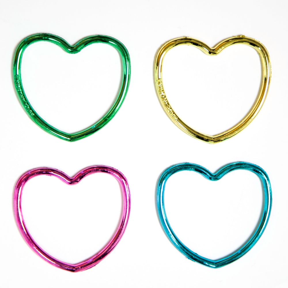 Bracelets brillants coeur (12pcs)