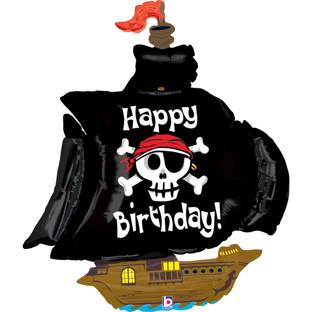 Ballon Alu - Bateau de Pirate (86cm)