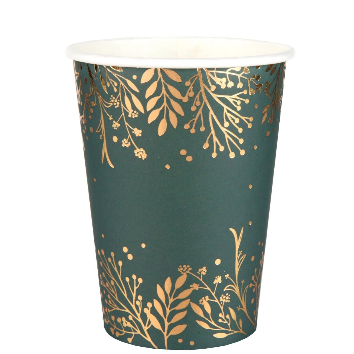 Gobelets - Feuilles d'hiver Vert (10pcs)