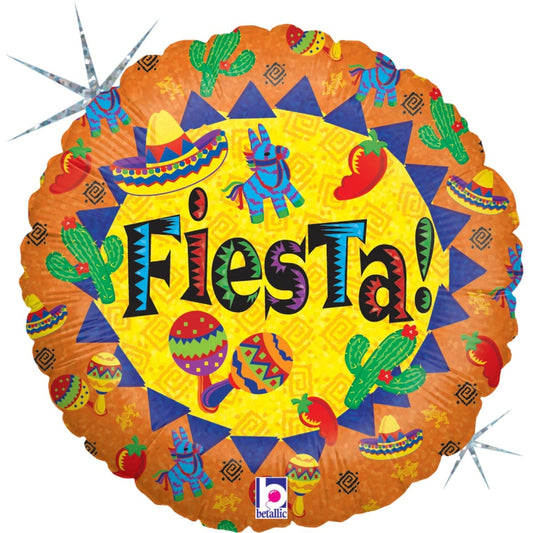 Ballon Alu Rond - Fiesta (46cm)