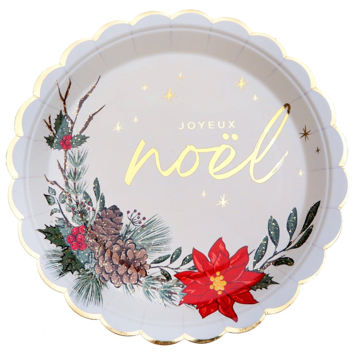 Assiettes de noël - Sous-bois (10pcs)