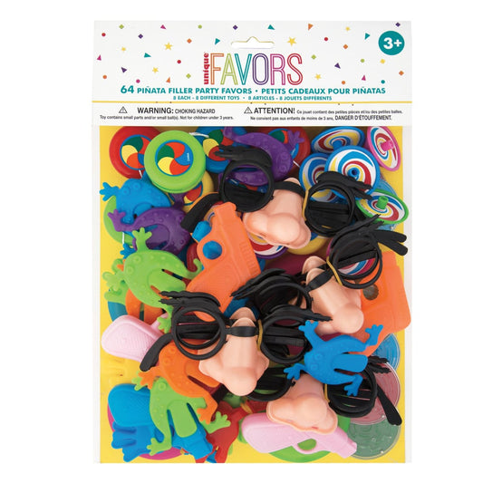 Set de 64 jouets pour piñata