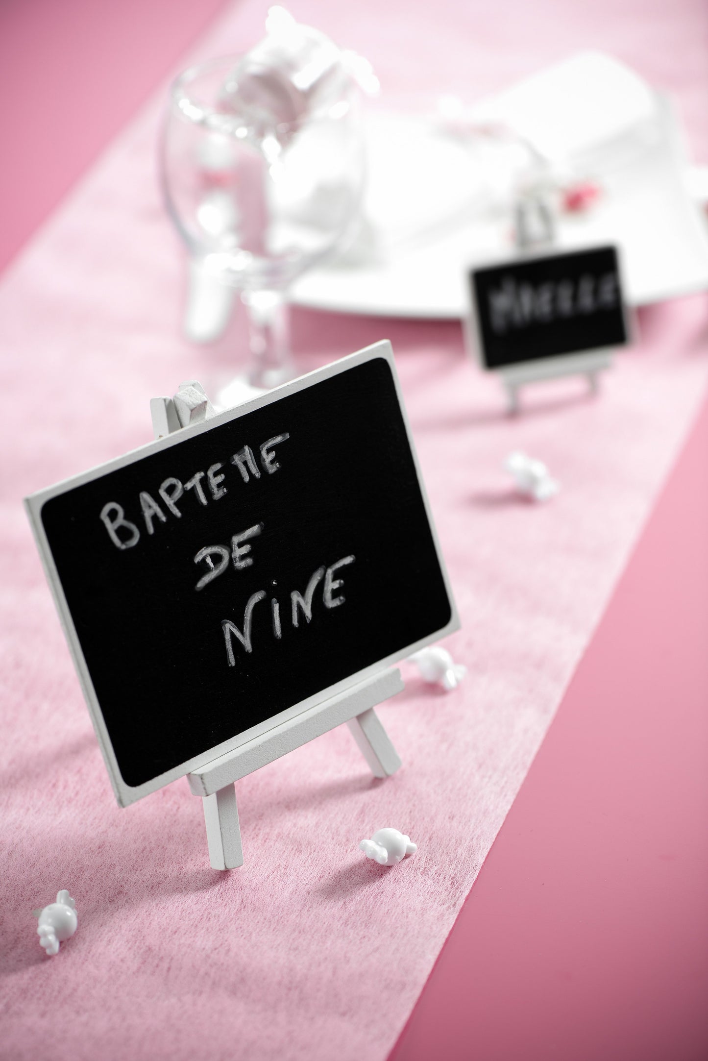 Chemin de table Rose (10m)