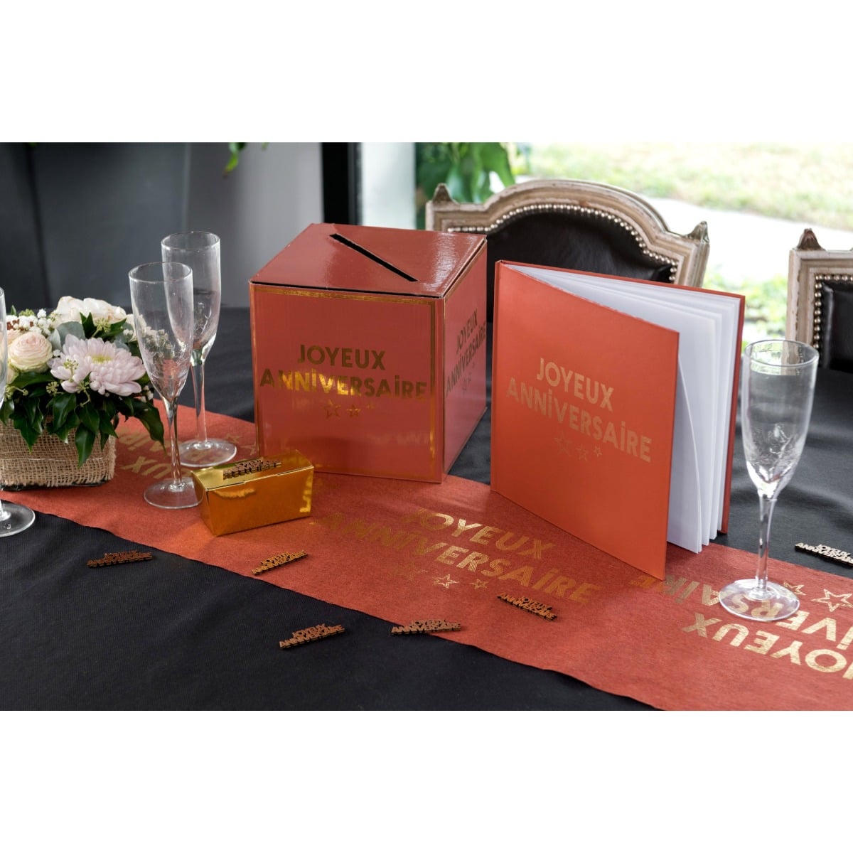 Tirelire Joyeux Anniversaire Star - Terracotta