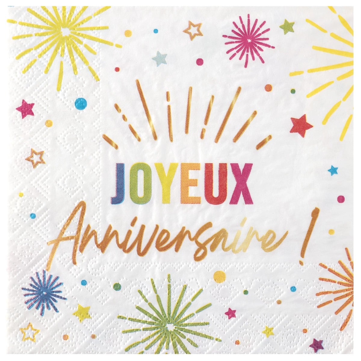 Serviette Anni Festicolor - Blanc