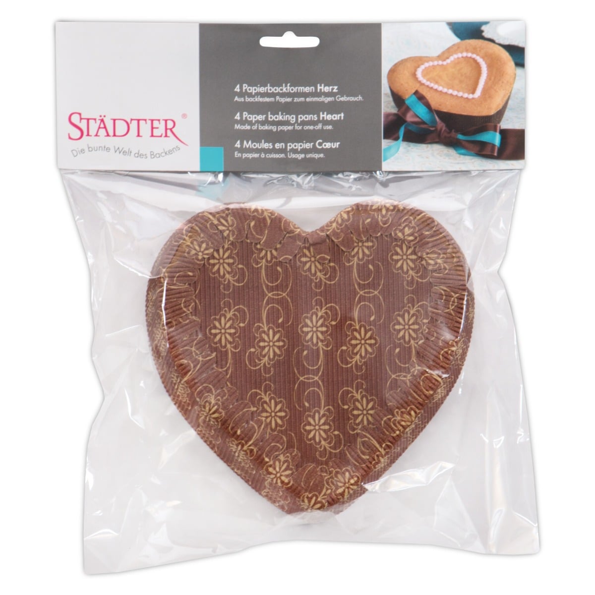 Moule en papier - Coeur (4pcs)