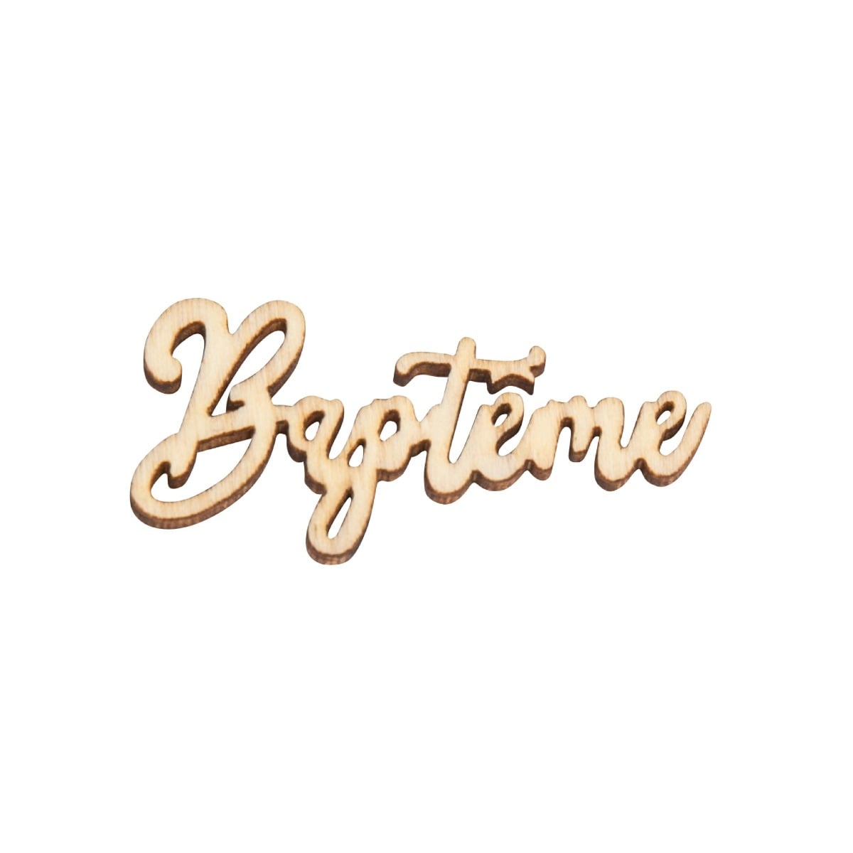 Confetti Baptême en bois (5cm)