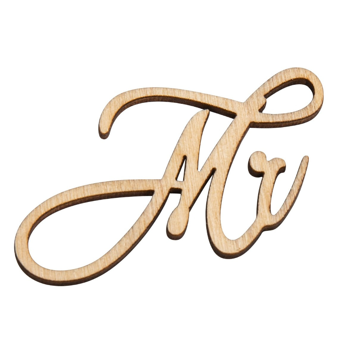 Déco de table en bois - Mr/Mme