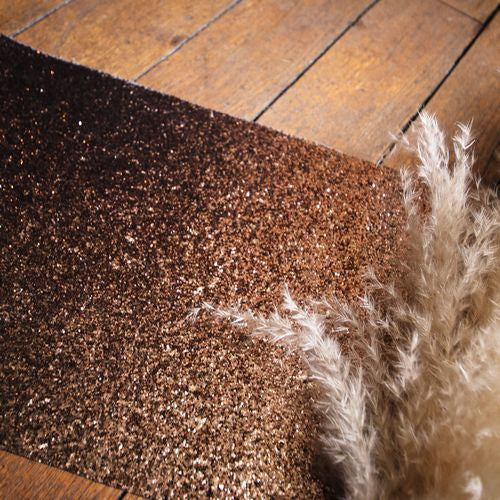 Chemin de table Éblouissant Paillettes Chocolat (30cm x 1,80m)