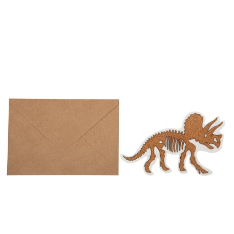 Invitations Dinosaure en liège (4pcs)