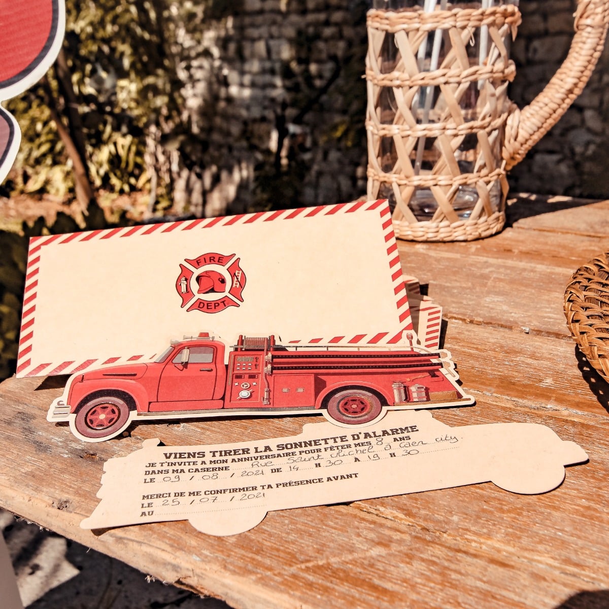 Invitations Pompier (8pcs)