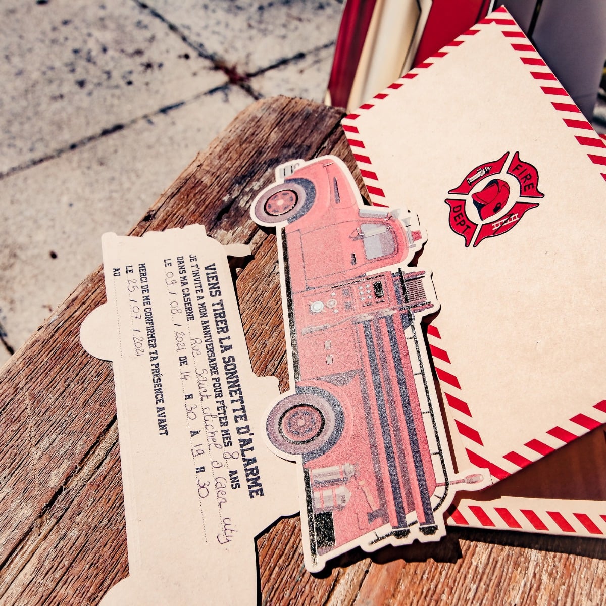 Invitations Pompier (8pcs)