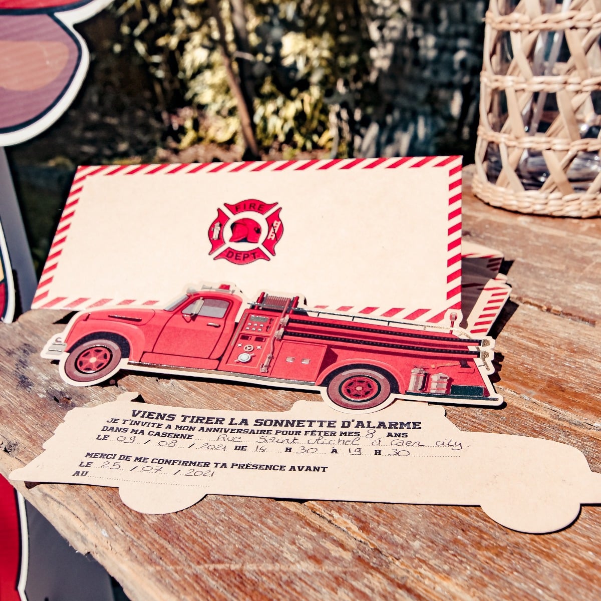 Invitations Pompier (8pcs)