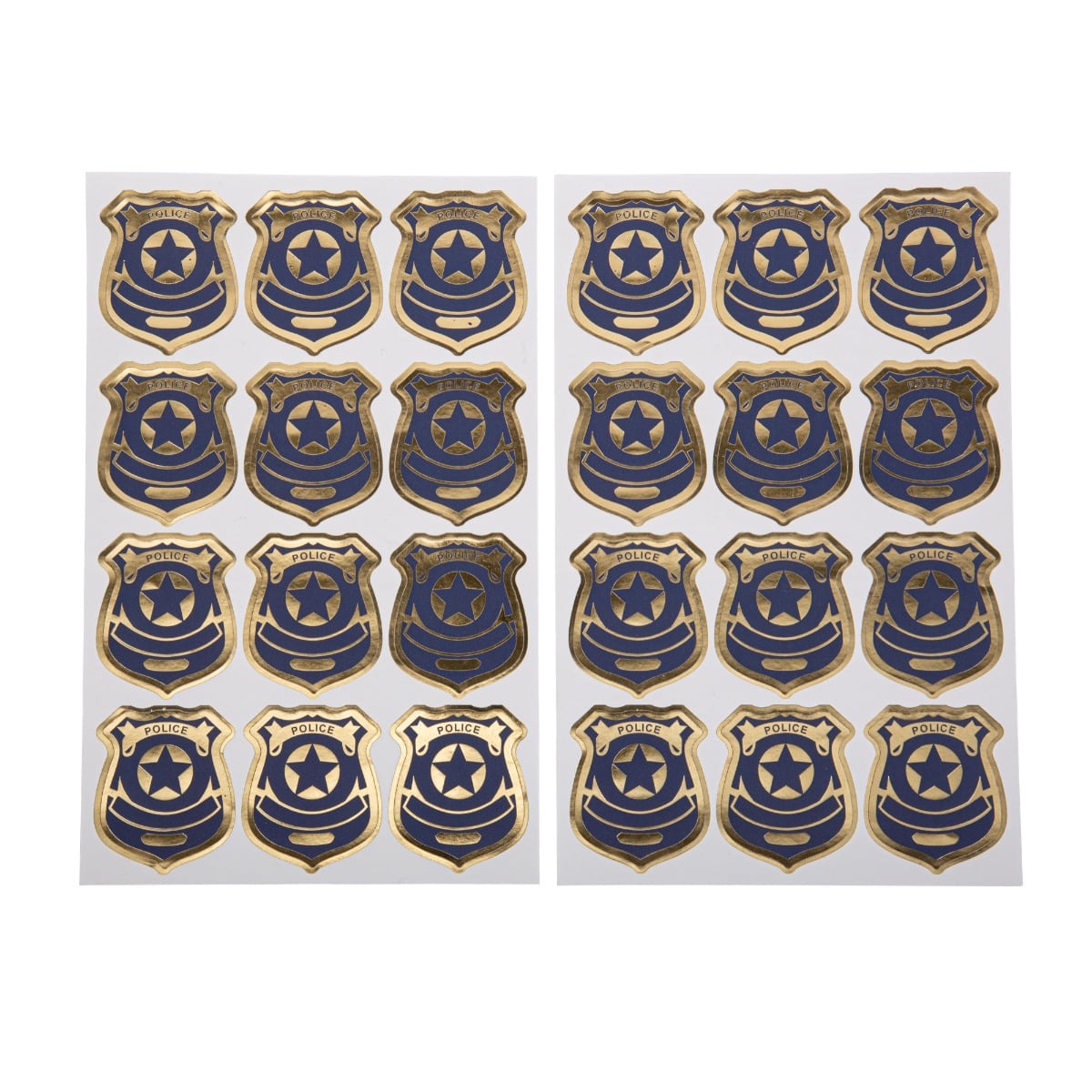 Autocollants - Badge Police (24pcs)