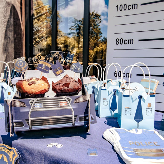 Décoration de cupcake Police