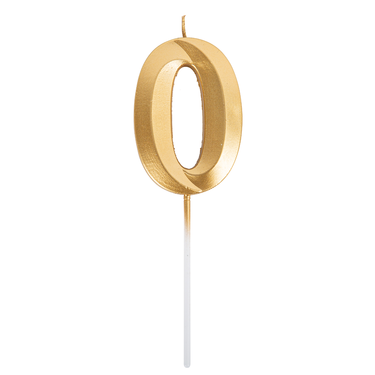 Bougie Chiffre - Or - 0 (7cm)