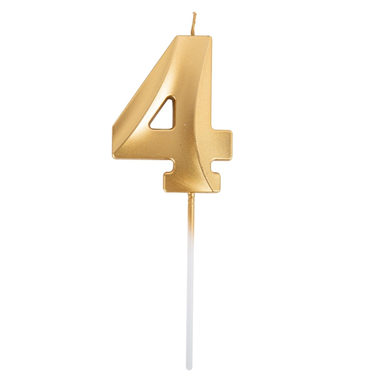Bougie Chiffre - Or - 4 (7cm)