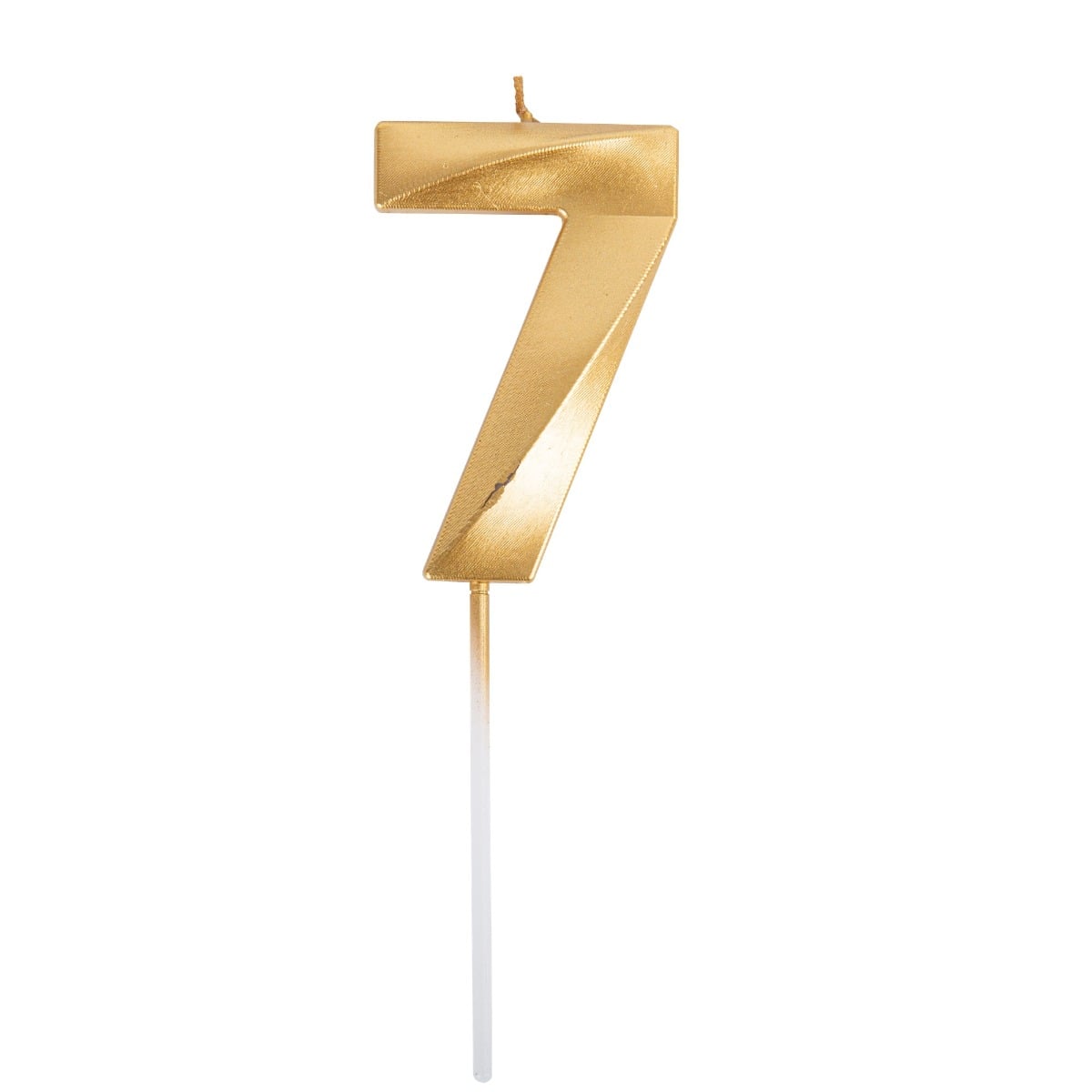 Bougie Chiffre - Or - 7 (7cm)