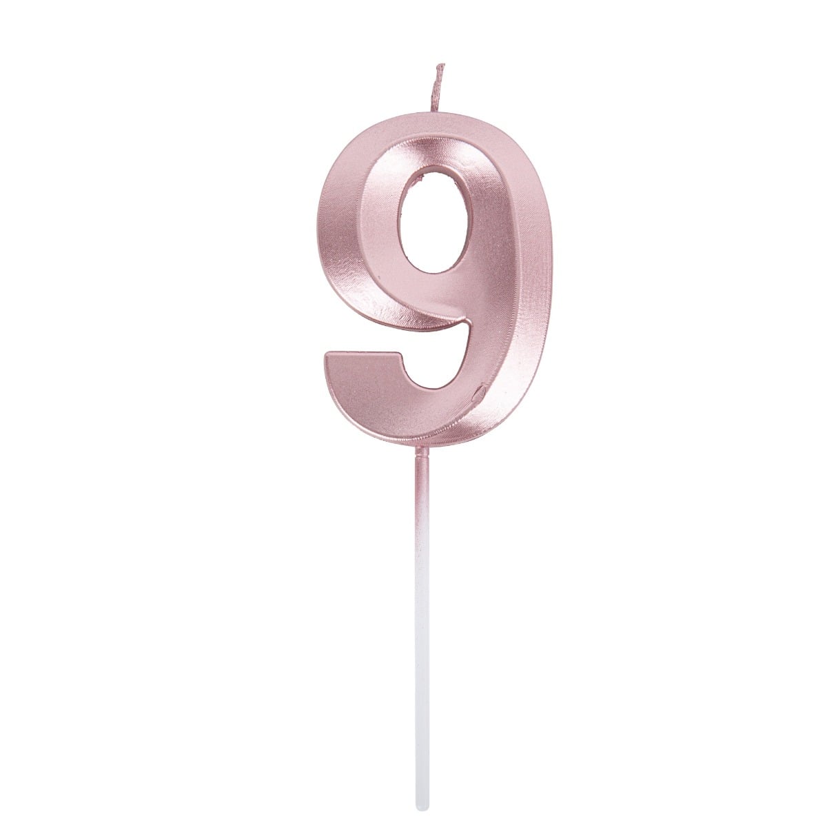 Bougie Chiffre 9 Rose gold (7cm)