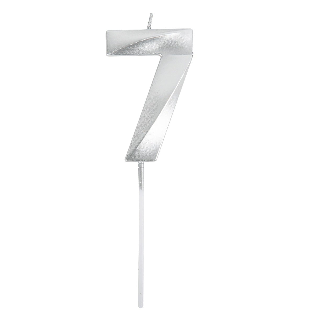 Bougie Chiffre - Argent - 7 (7cm)