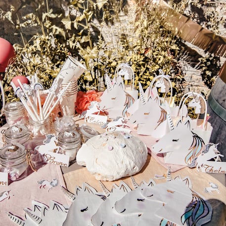 Pailles Licorne pastel (12pcs)