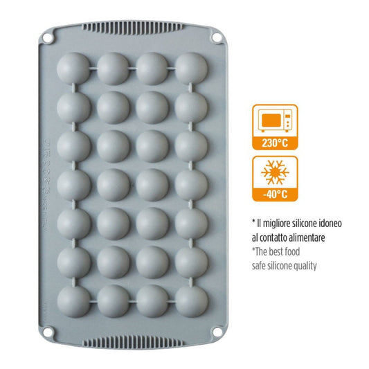 Moule Silicone 28 Demi-Sphère ø 3 x 1,5cm