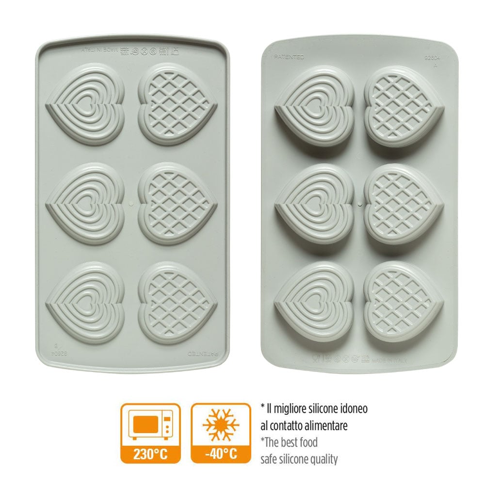 Moule en silicone DecorFlex Duo - Cœurs