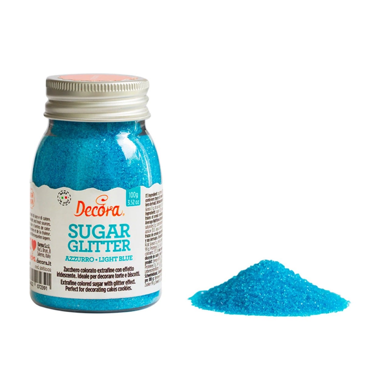 Cristaux de sucre - Bleu ciel (100g)