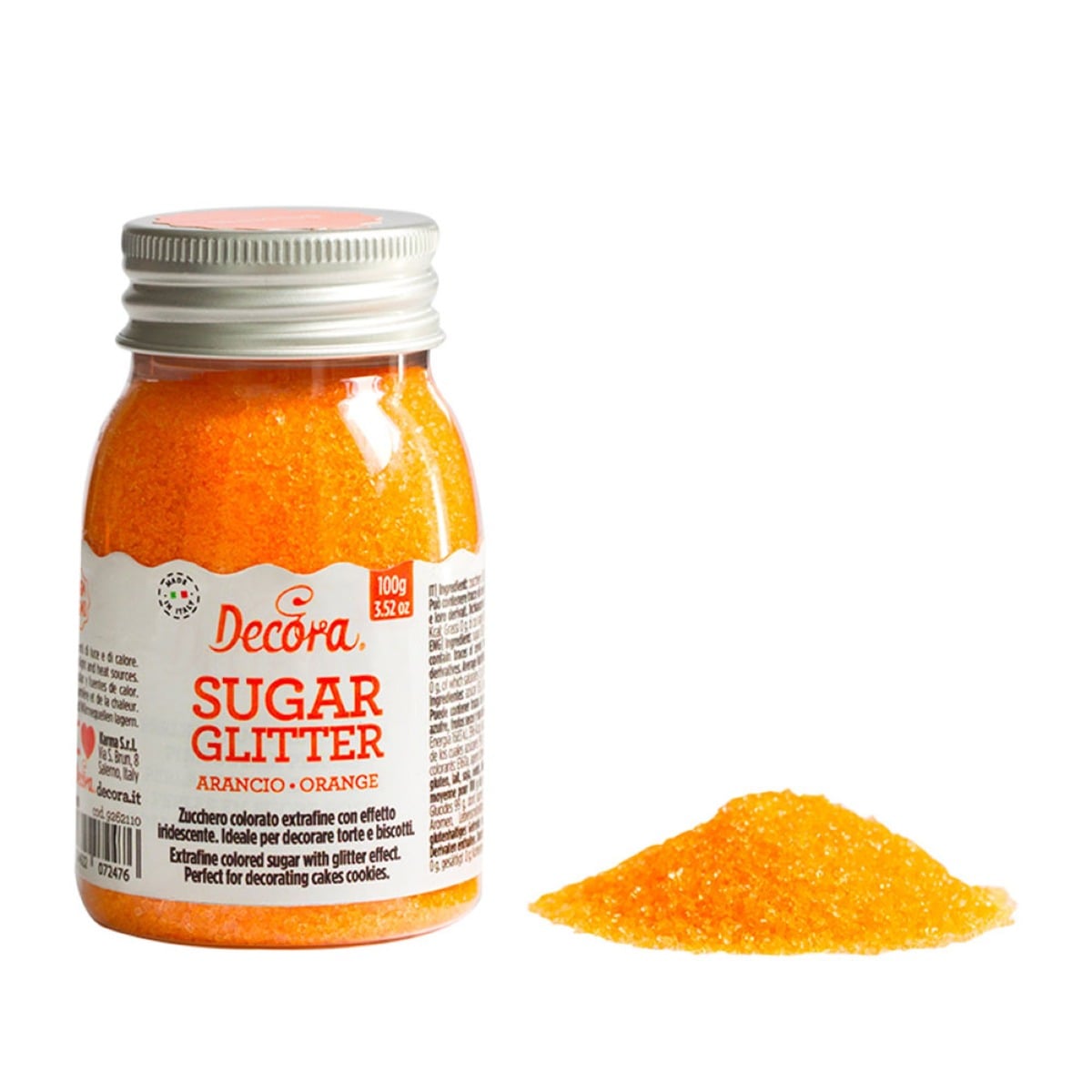 Cristaux de sucre - Orange (100g)