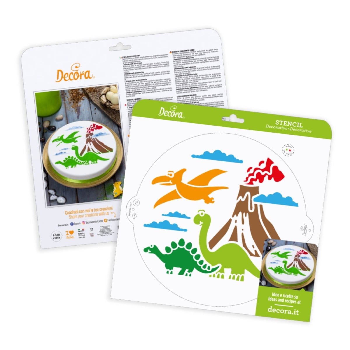 Pochoir - Dinosaures (25cm)