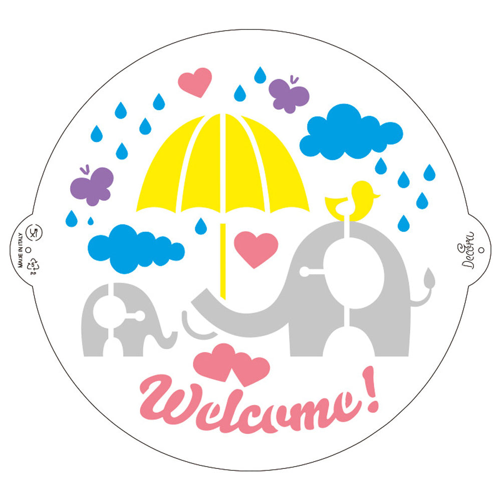Pochoir - Welcome (25cm)