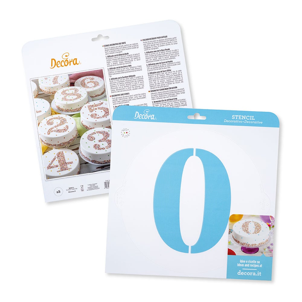 Pochoir - Chiffre 0 (25cm)