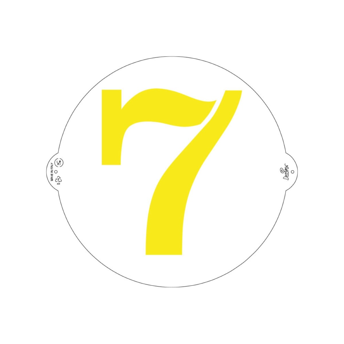 Pochoir - Chiffre 7 (25cm)