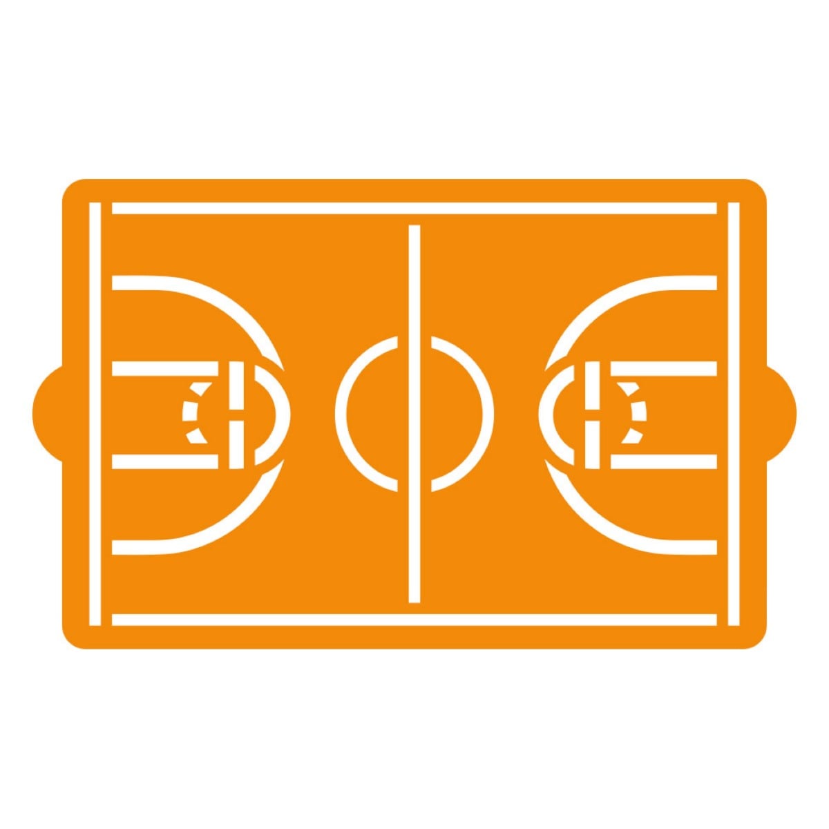 Pochoir - Terrain de Basket