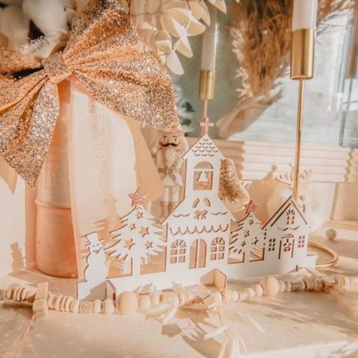 Déco en bois Village Féerique