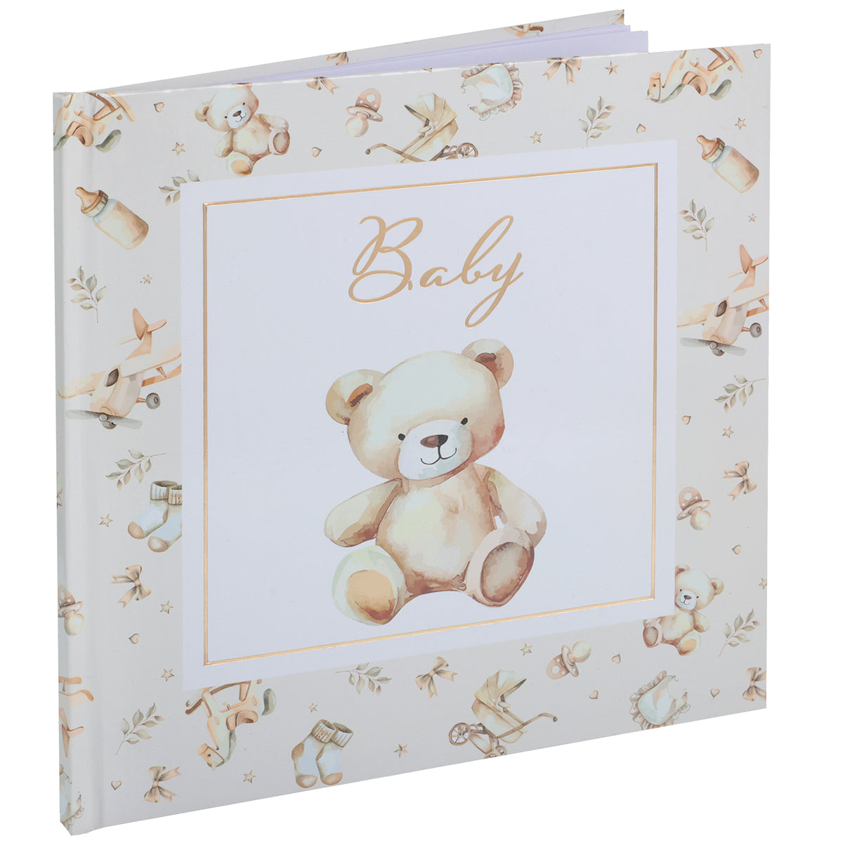 Livre d'or Little Teddy ivoire (24 x 24cm)