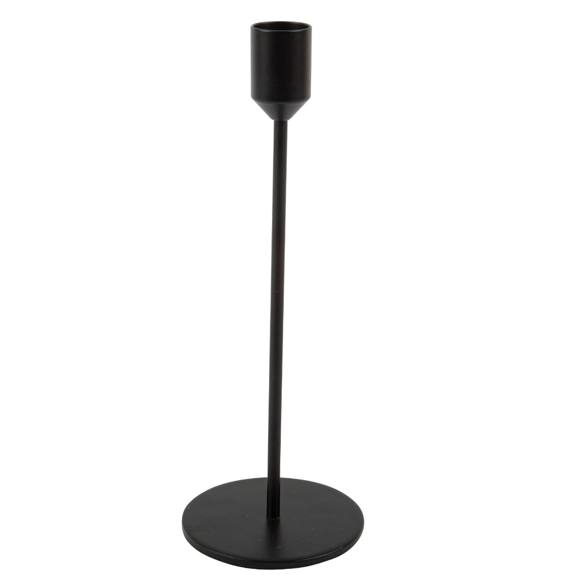 Bougeoir Noir - 22cm
