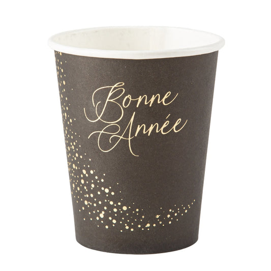 Gobelets noirs Bonne Année