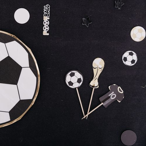 Pics Football recto verso or, blanc et noir (12 pièces)