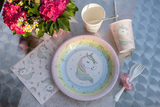 Assiettes licorne (10pcs)