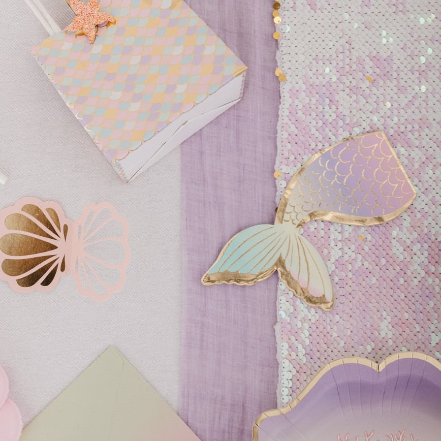 Chemin de table en mousseline lilas (28 cm x 5 m)