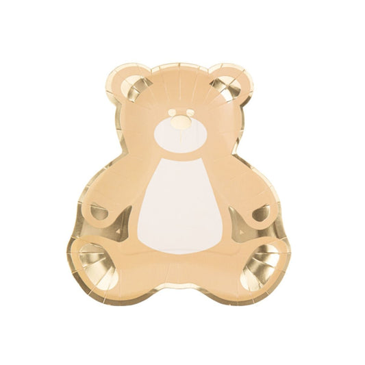 Assiettes - Ourson - 23x21.5cm (8pcs)