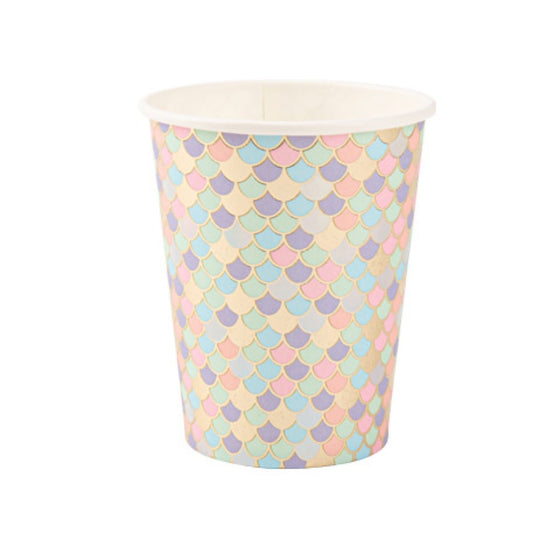 Gobelets Ecailles Iridescent (8pcs)