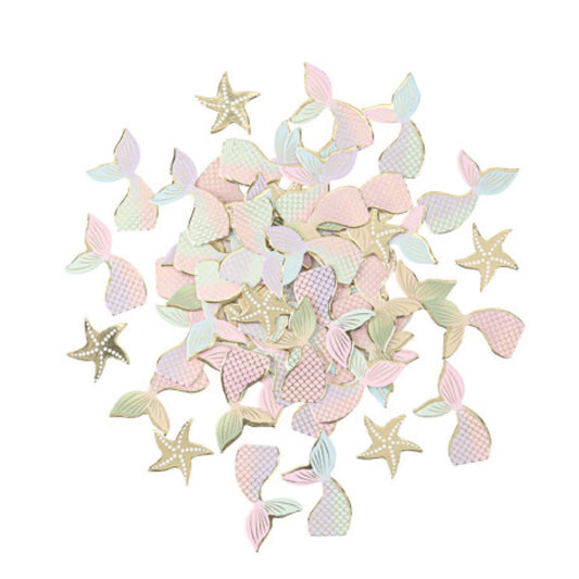 Confettis Sirènes et étoiles de Mer (100pcs)