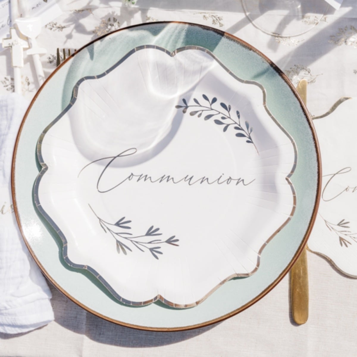 Assiettes Communion 23cm