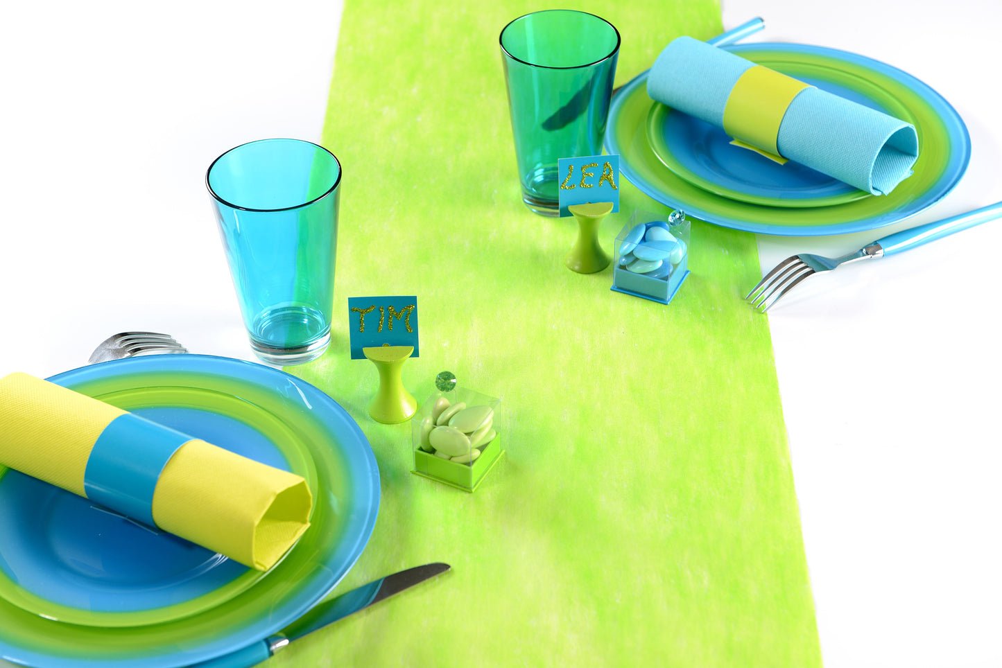 Chemin de table Vert clair (10m)