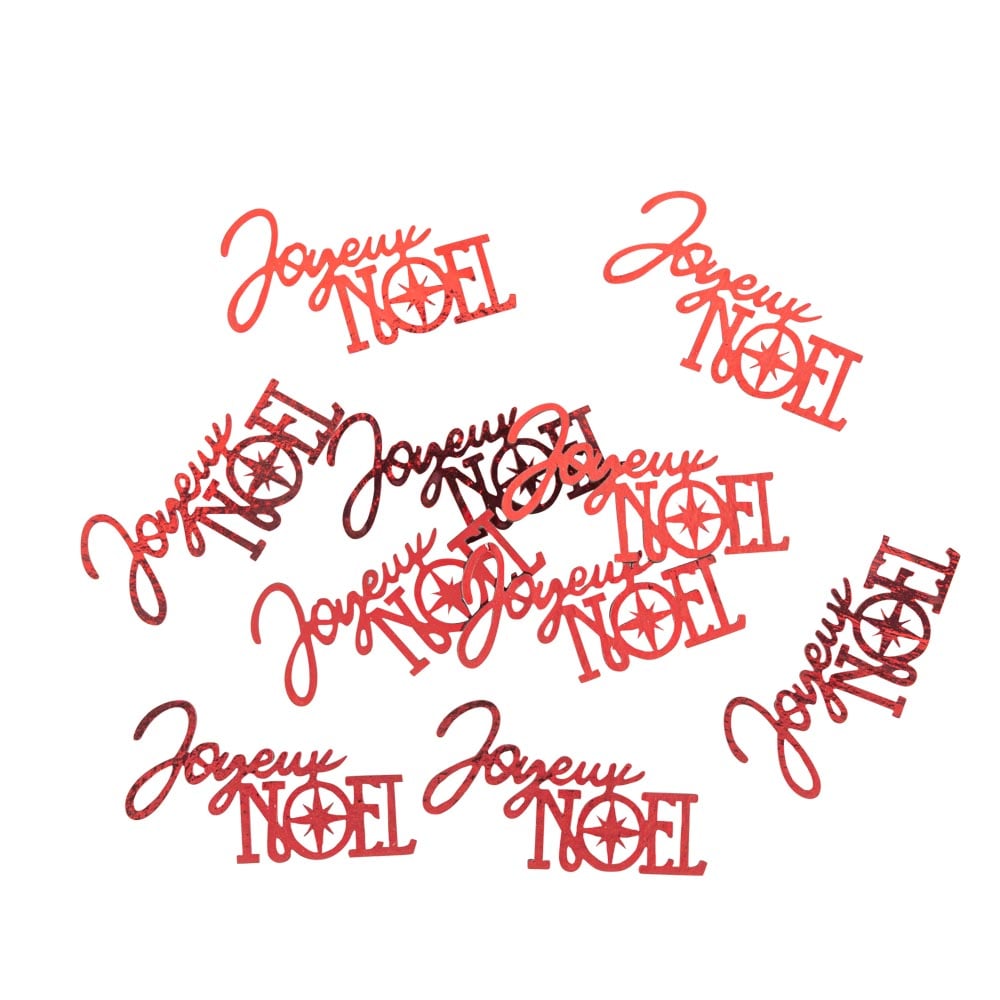 Confettis "Joyeux Noël" - Rouge