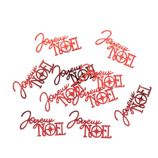Confettis "Joyeux Noël" - Rouge