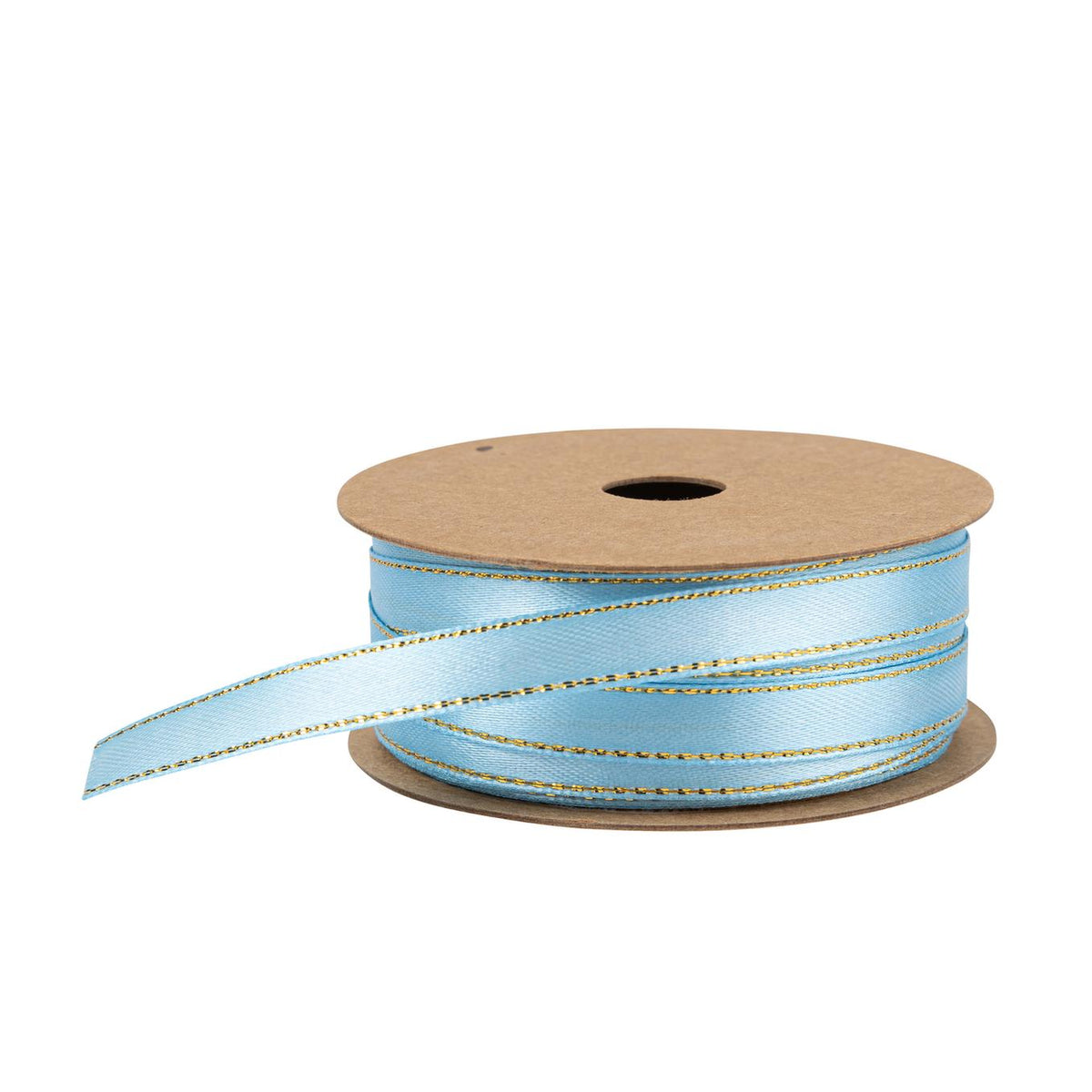 Ruban Satin liseré Or (1cm x 5m)