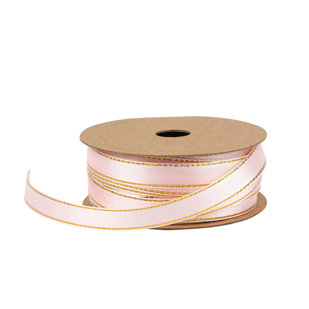 Ruban Satin liseré Or (1cm x 5m)